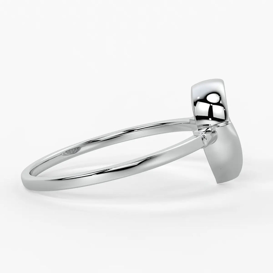Pear Pave Cluster Ladies Ring