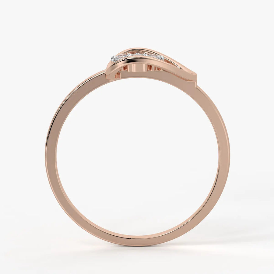 Swirl Cluster Ladies Ring