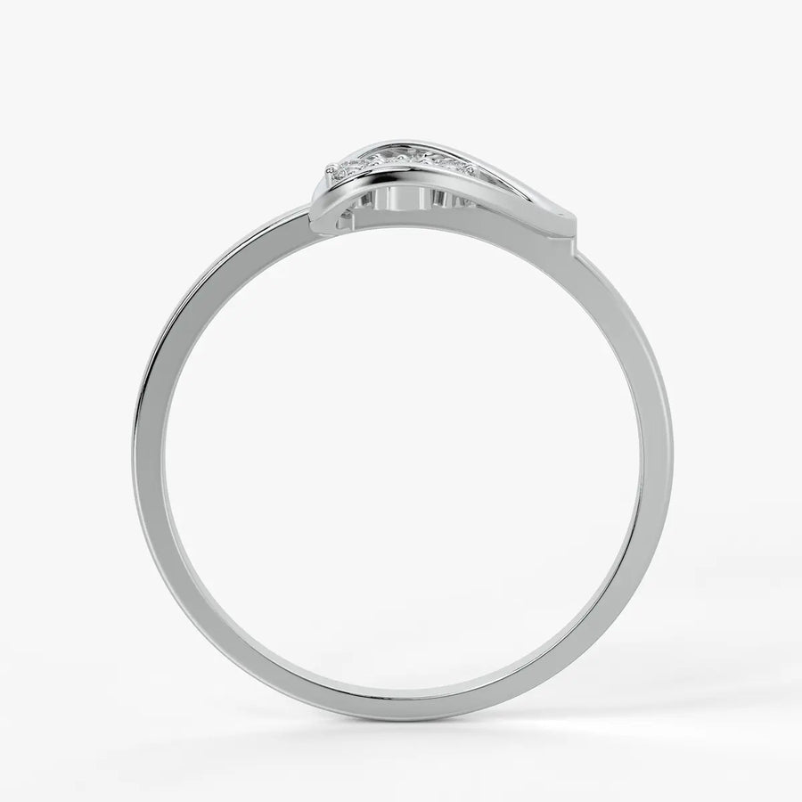 Swirl Cluster Ladies Ring