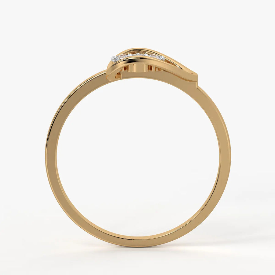 Swirl Cluster Ladies Ring