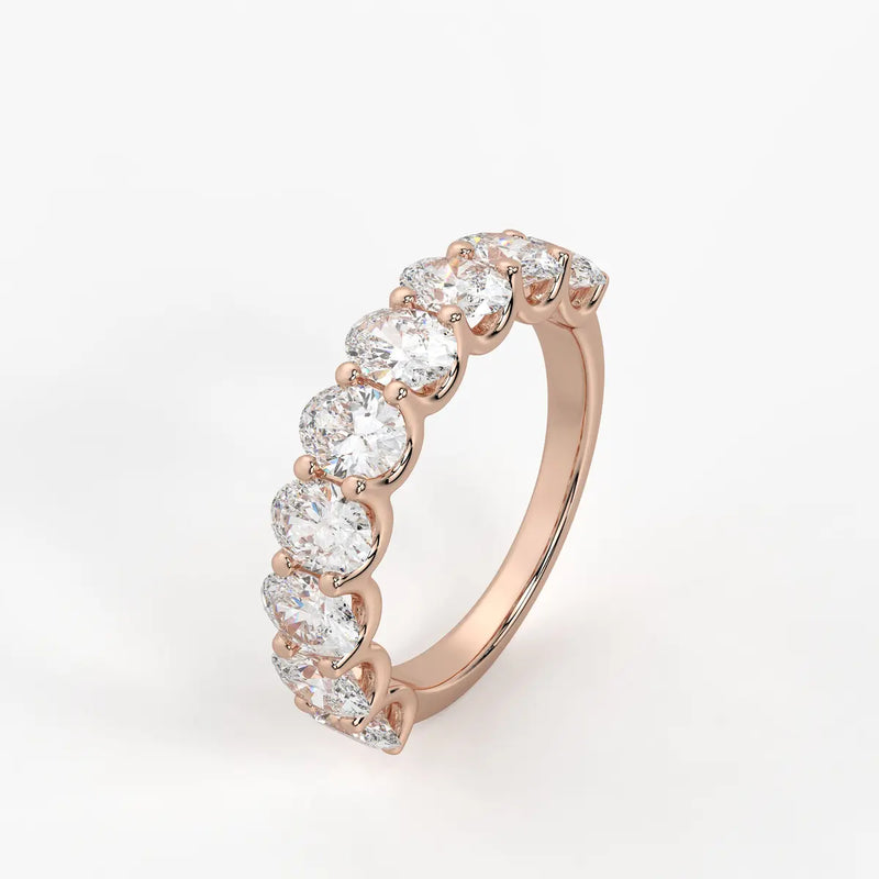 Ovelique Oval Diamond Eternity Band