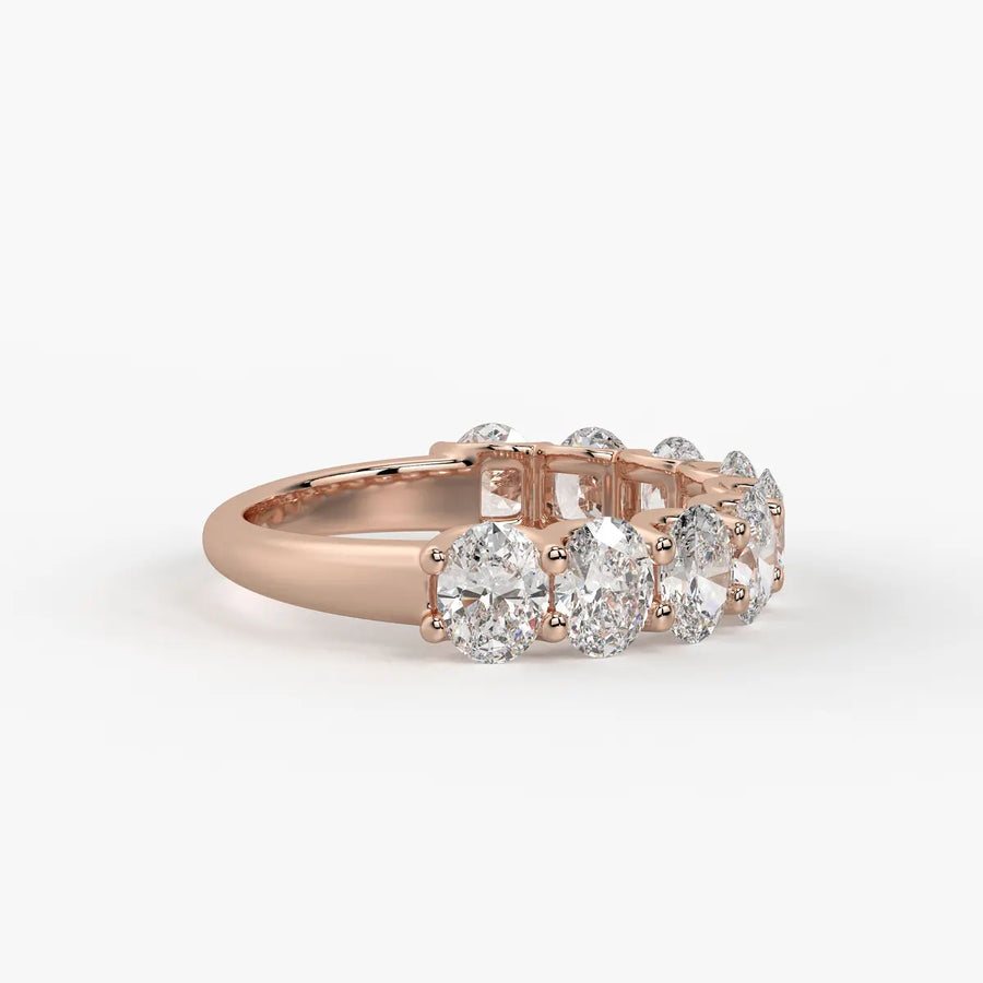 Ovelique Oval Diamond Eternity Band