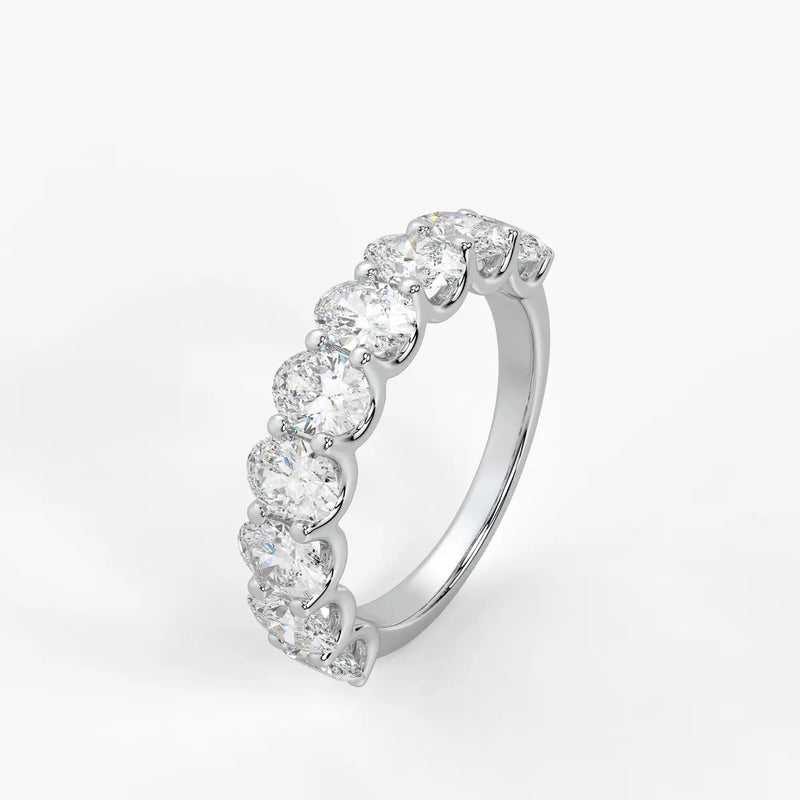 Ovelique Oval Diamond Eternity Band