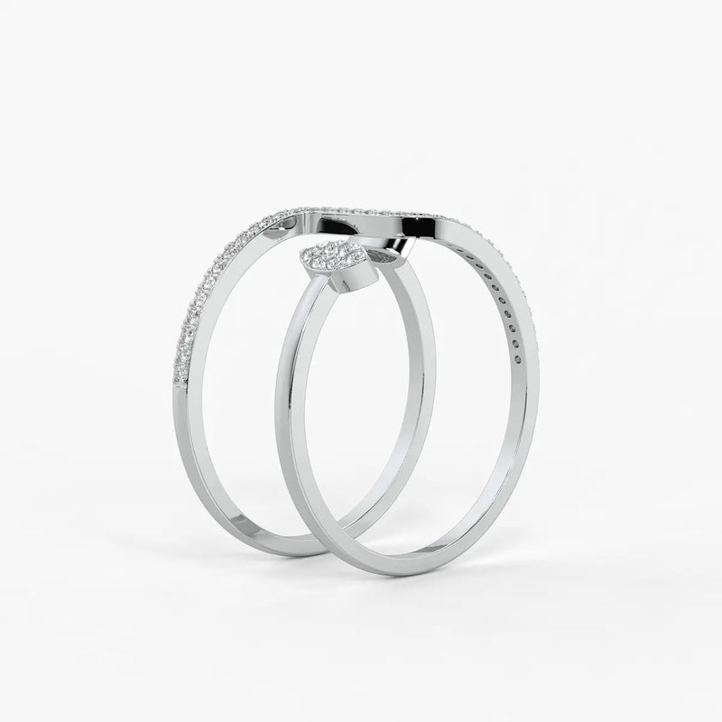Leaf Wrap Open Ladies Ring