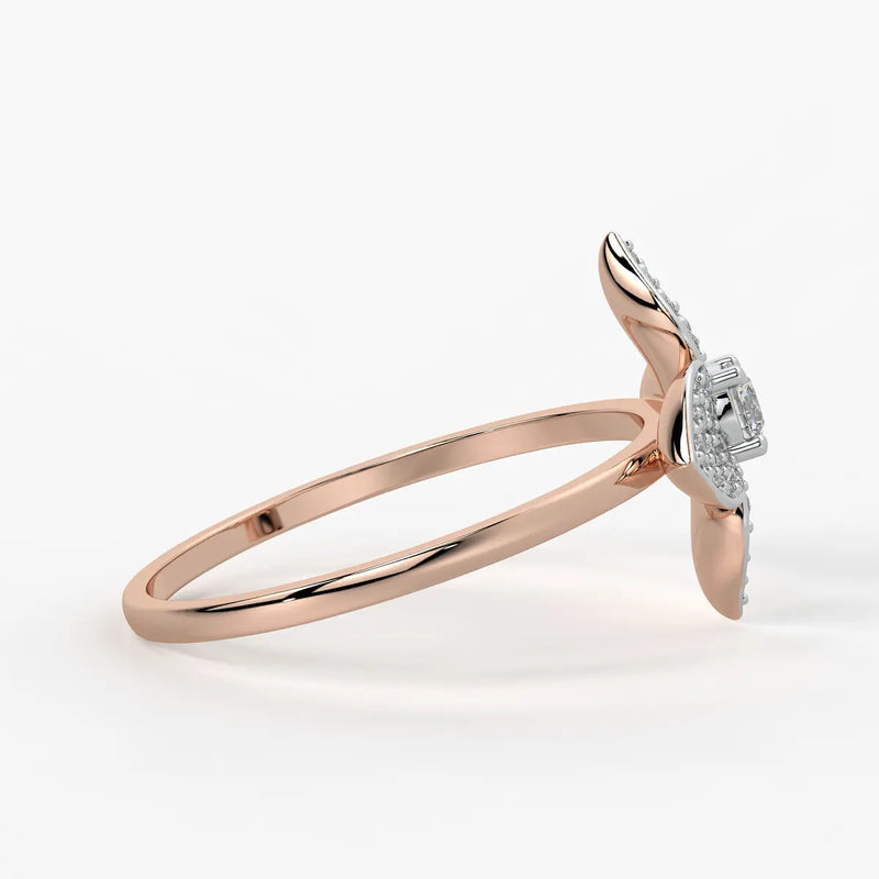 Bloom Petal Cluster Ladies Ring