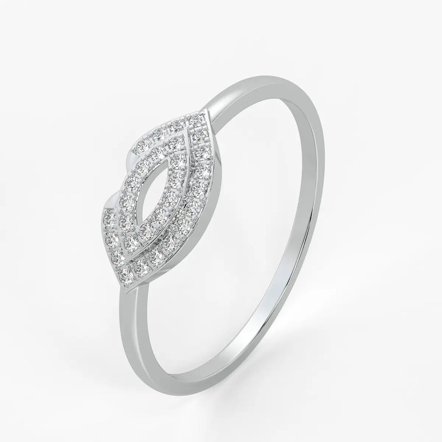Marquise Halo Openwork Ladies Ring