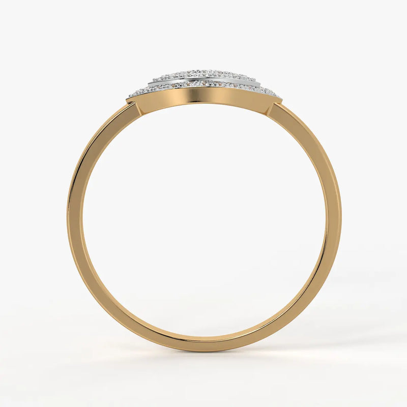 Marquise Halo Openwork Ladies Ring