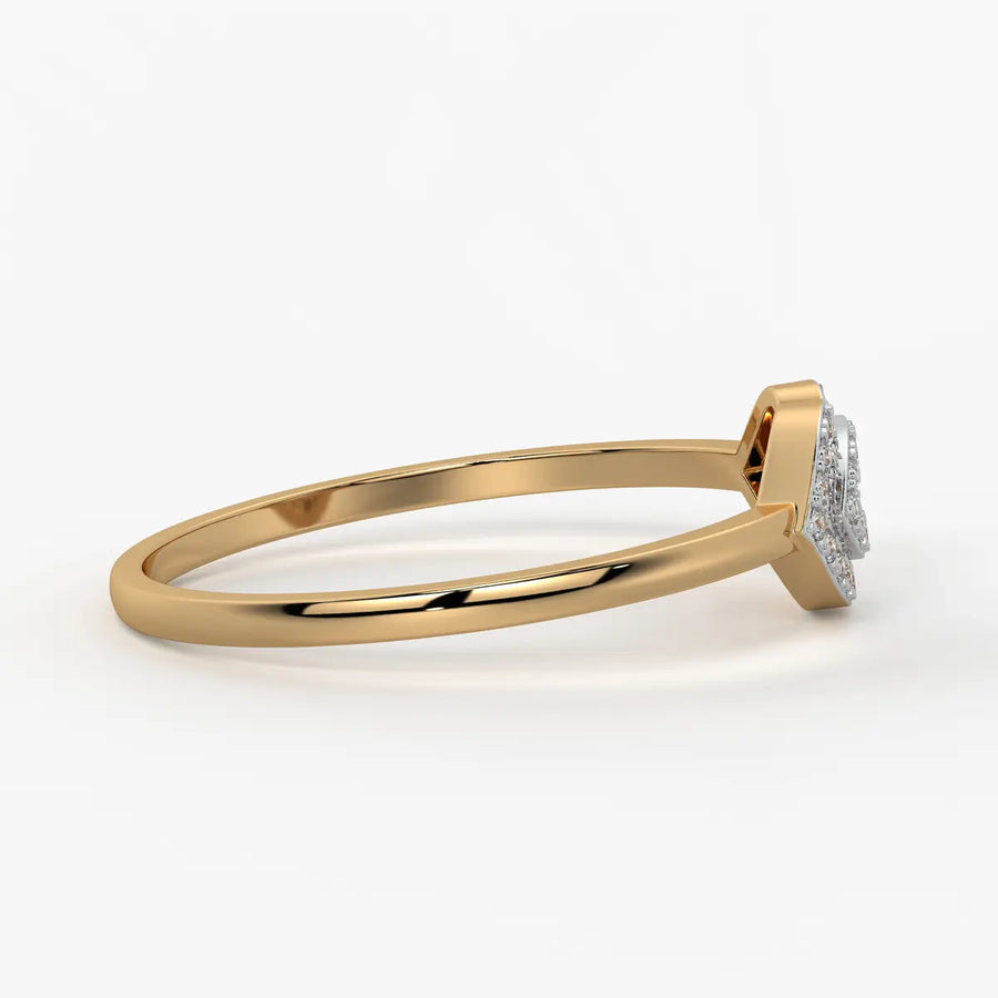 Marquise Halo Openwork Ladies Ring