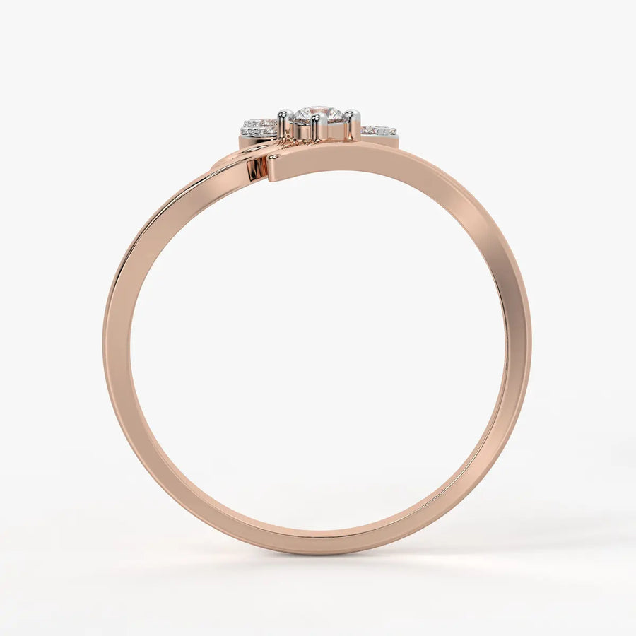 Floral Swirl Open Ladies Ring