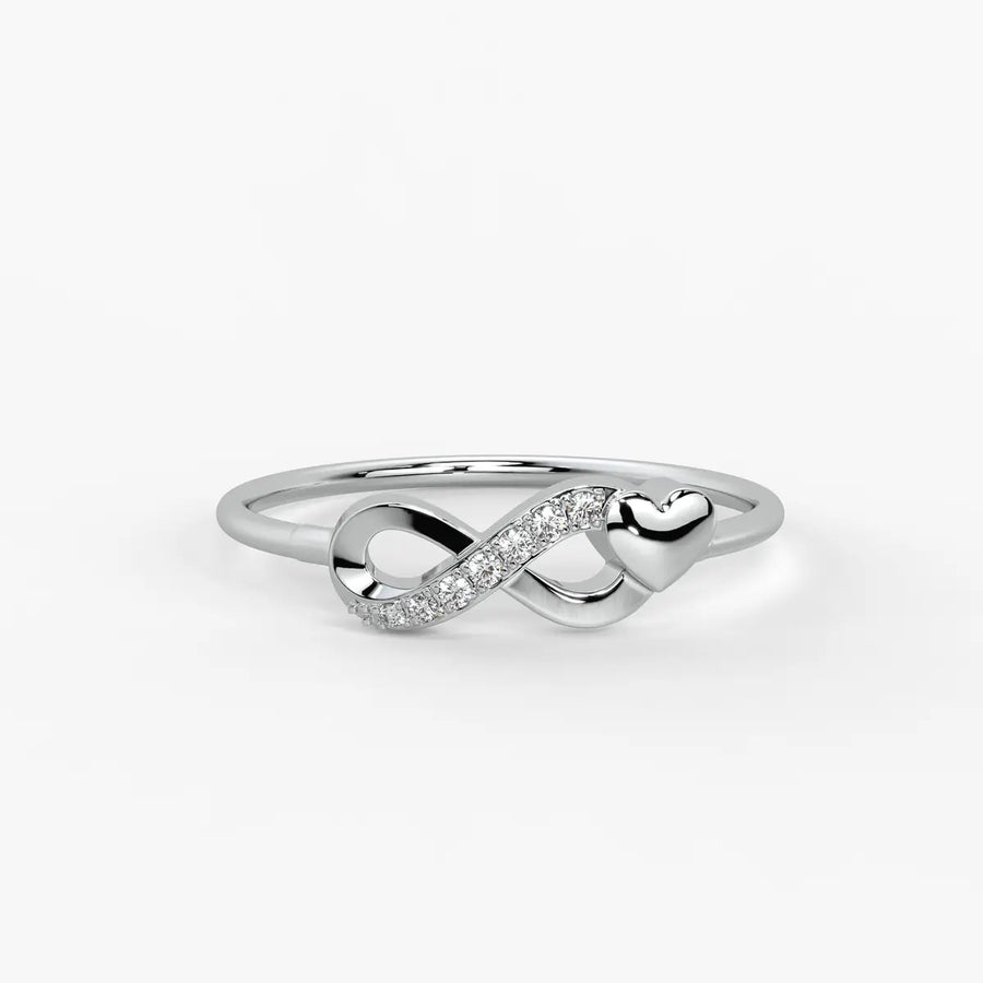 Heart Infinity Open Ladies Ring