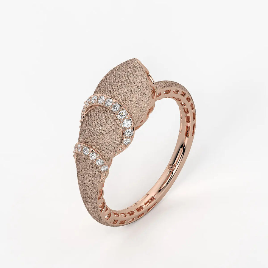 Crescent Curve Designer Ring