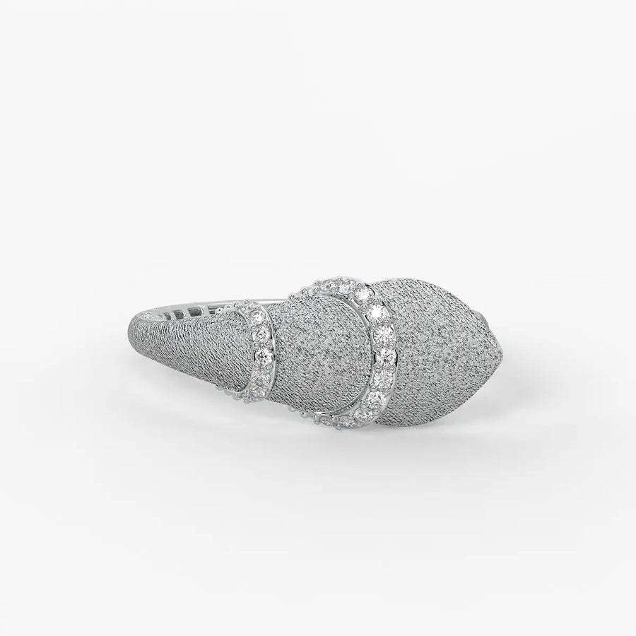 Crescent Curve Designer Ring