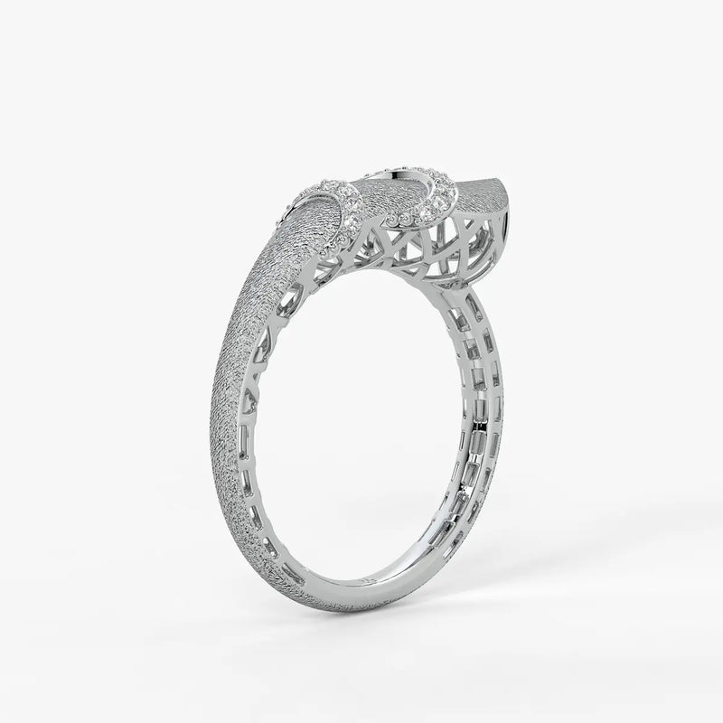 Crescent Curve Designer Ring