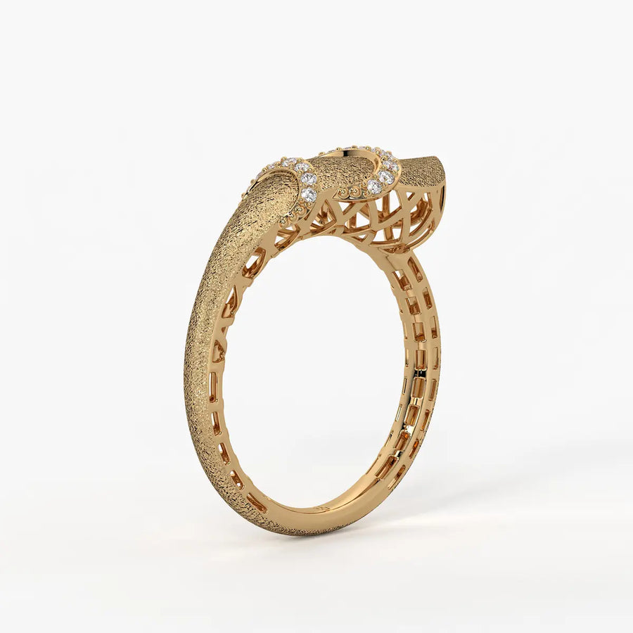 Crescent Curve Designer Ring