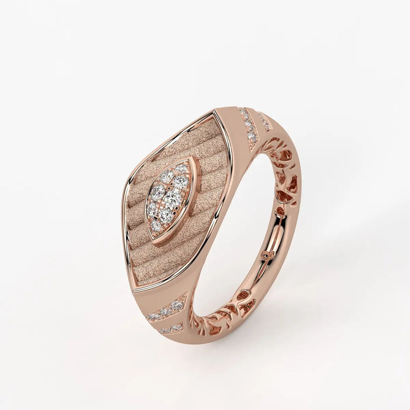 Marquise Shield Designer Ring