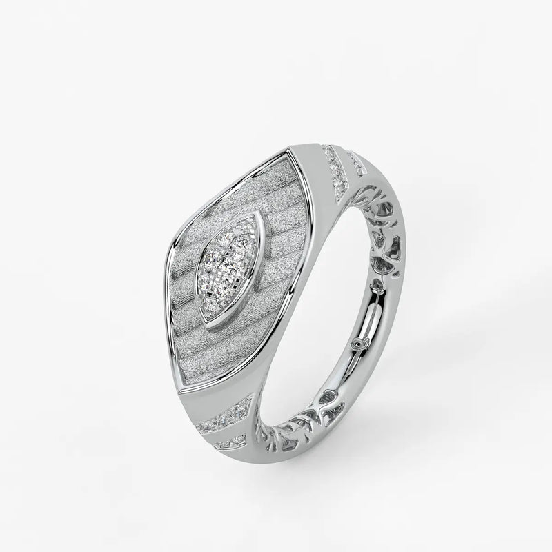 Marquise Shield Designer Ring