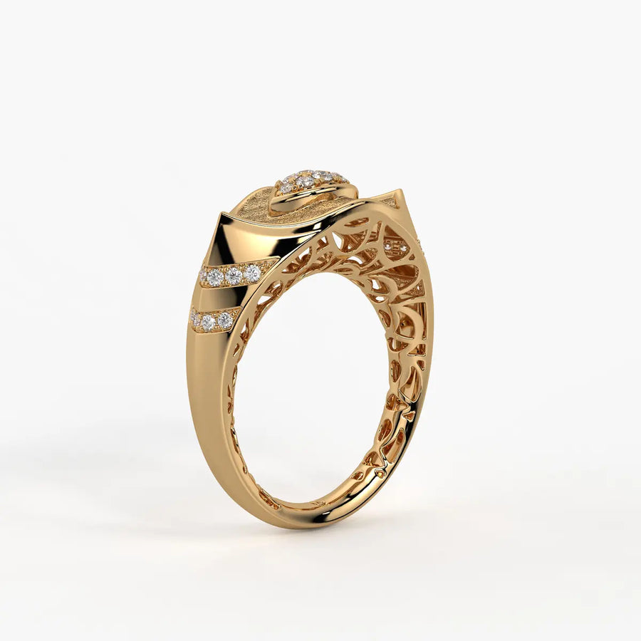 Marquise Shield Designer Ring