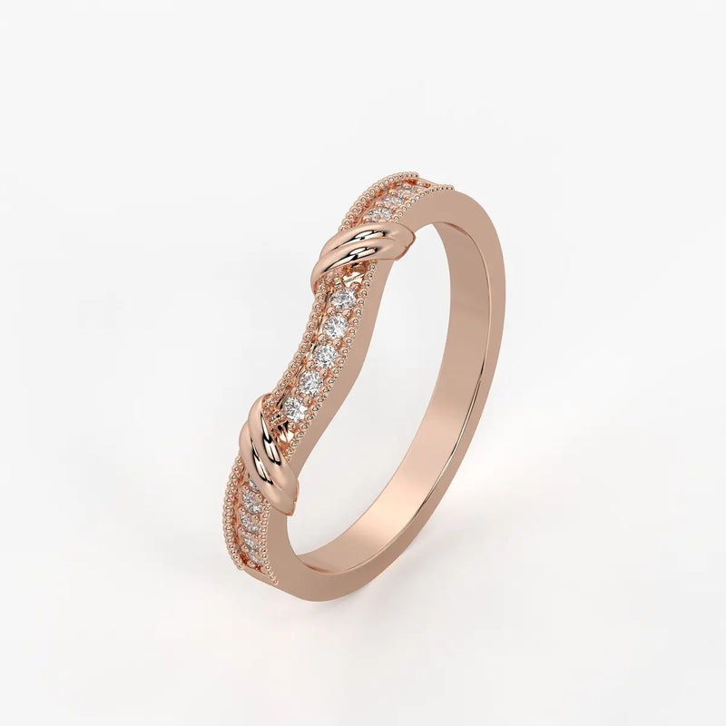 Twist Knot Accent Ladies Ring