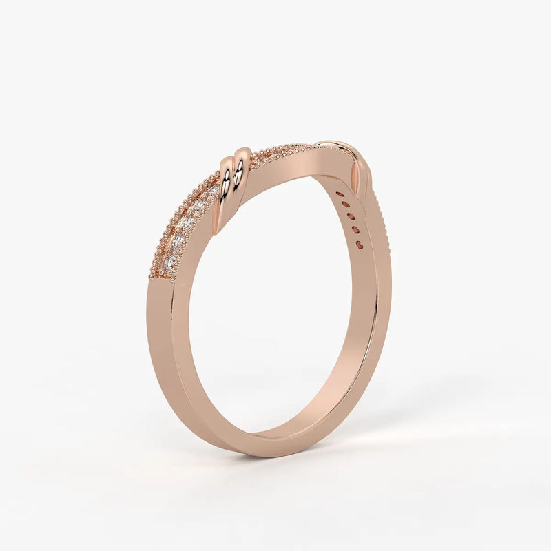 Twist Knot Accent Ladies Ring