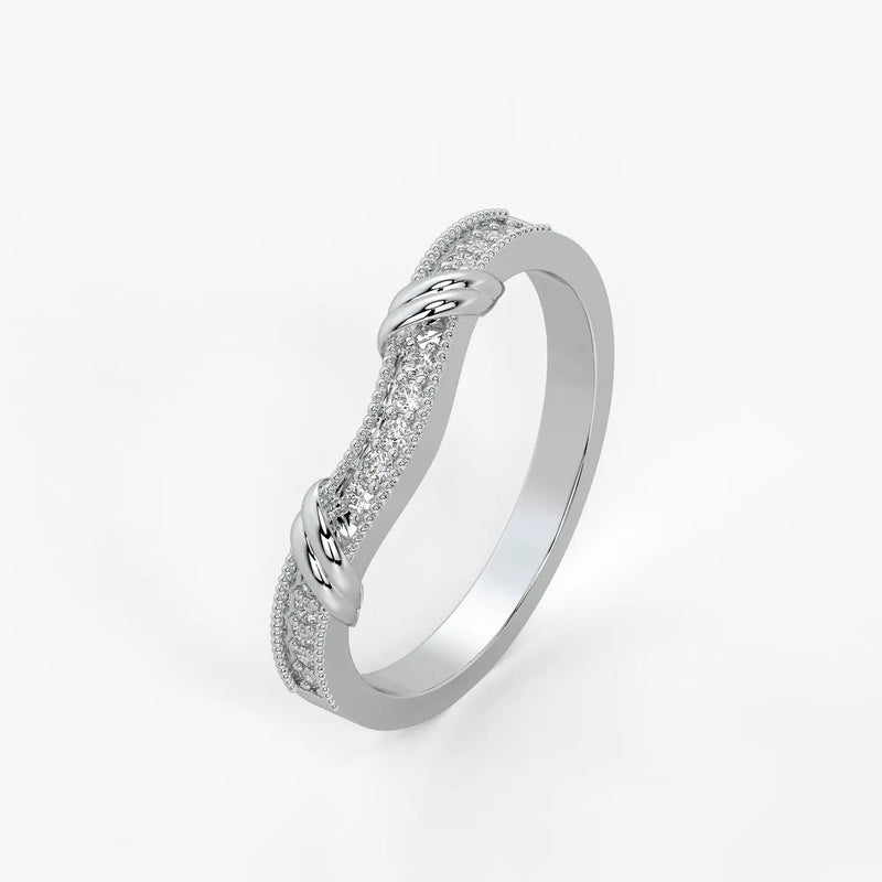 Twist Knot Accent Ladies Ring