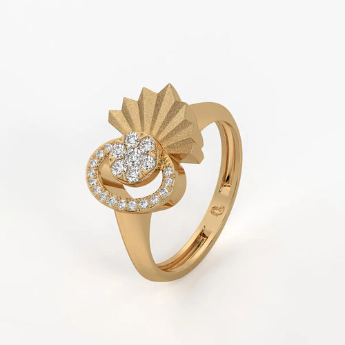 Sunflare Bloom Diamond Statement Ring