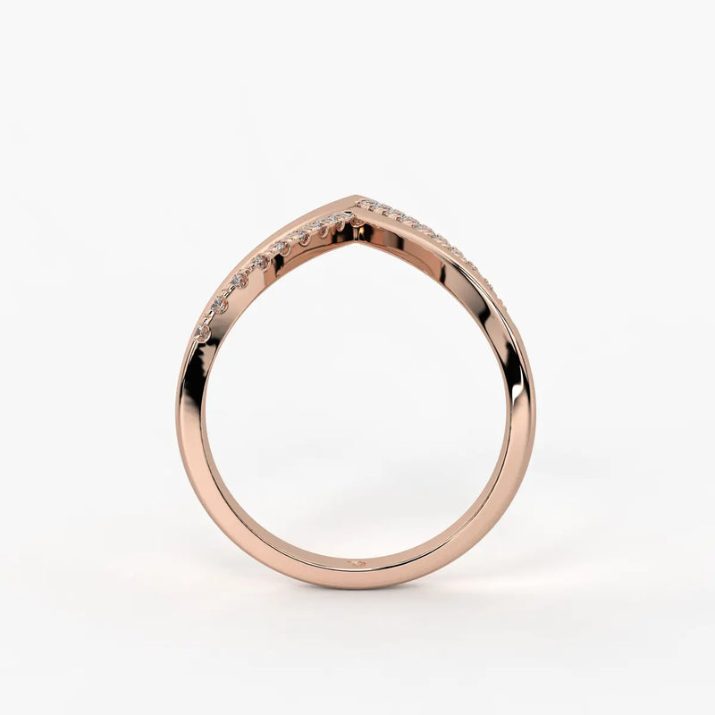 Triple Peak Chevron Fashion Ladies Ring