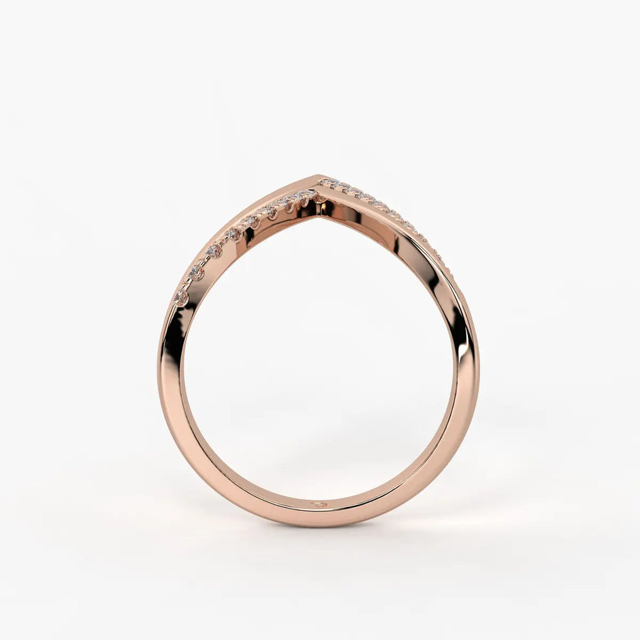 Triple Peak Chevron Fashion Ladies Ring