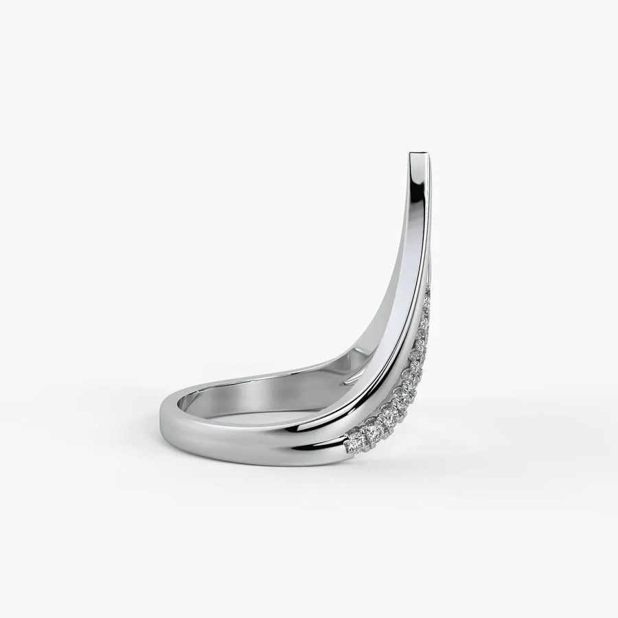 Triple Peak Chevron Fashion Ladies Ring