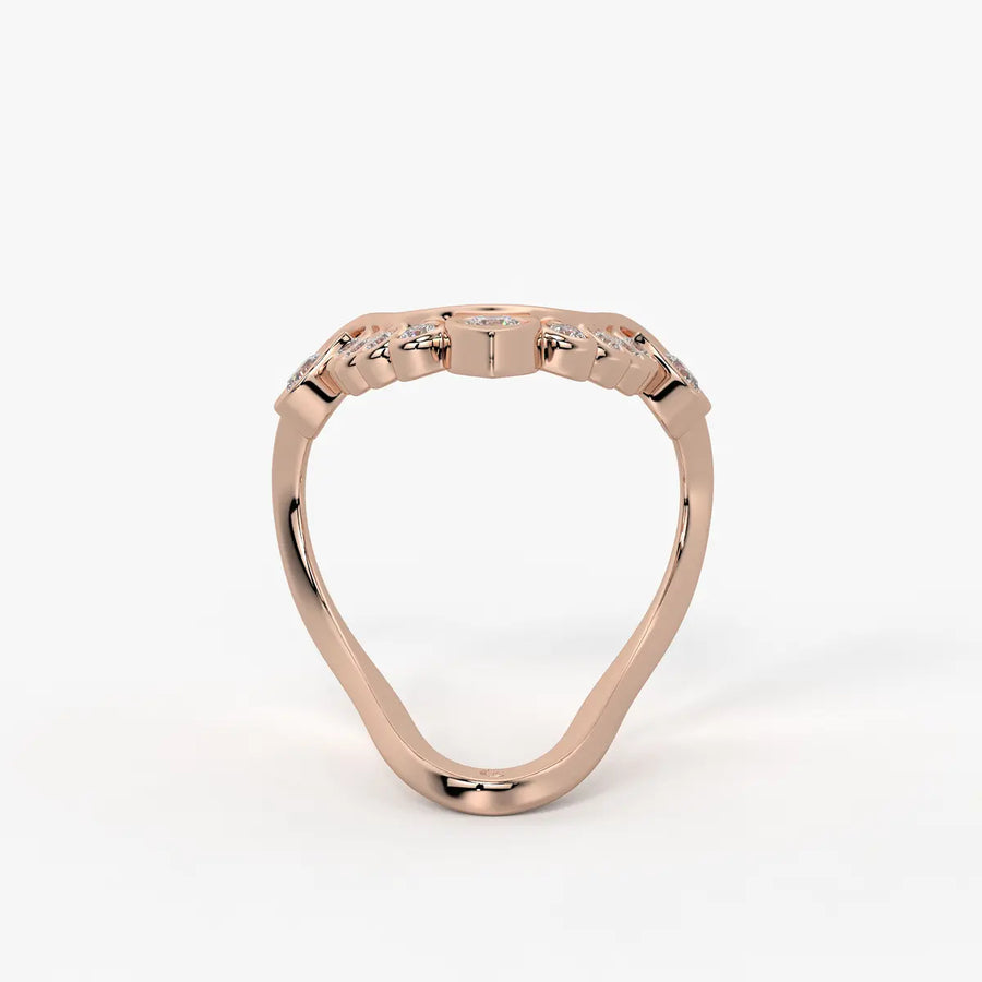 Royal V Curve Statement Ladies Ring