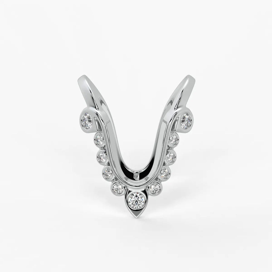 Royal V Curve Statement Ladies Ring
