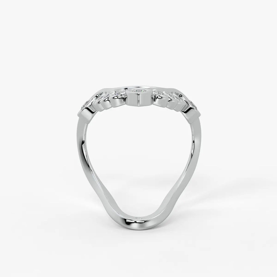 Royal V Curve Statement Ladies Ring