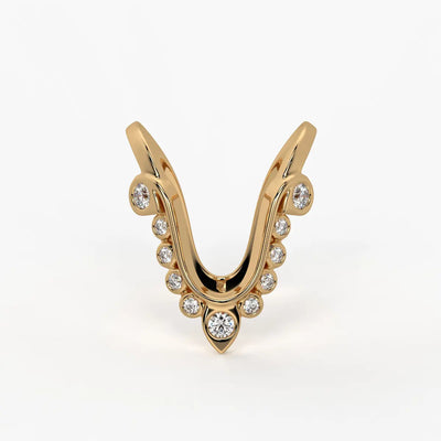 Royal V Curve Statement Ladies Ring