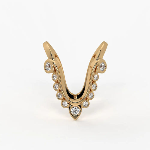 Royal V Curve Statement Ladies Ring