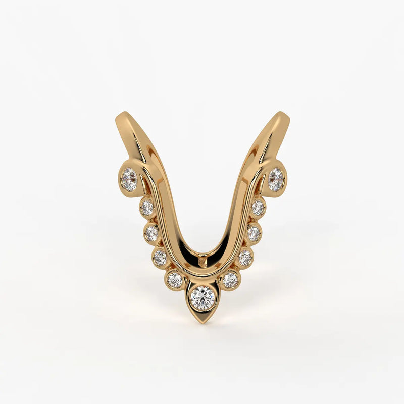 Royal V Curve Statement Ladies Ring