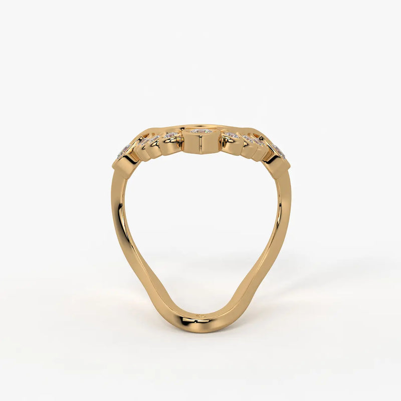 Royal V Curve Statement Ladies Ring