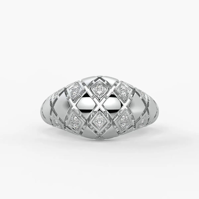 Lattice Luxe Monarch Ring