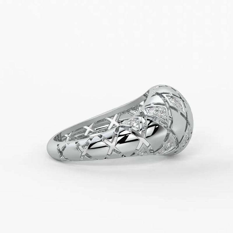 Lattice Luxe Monarch Ring