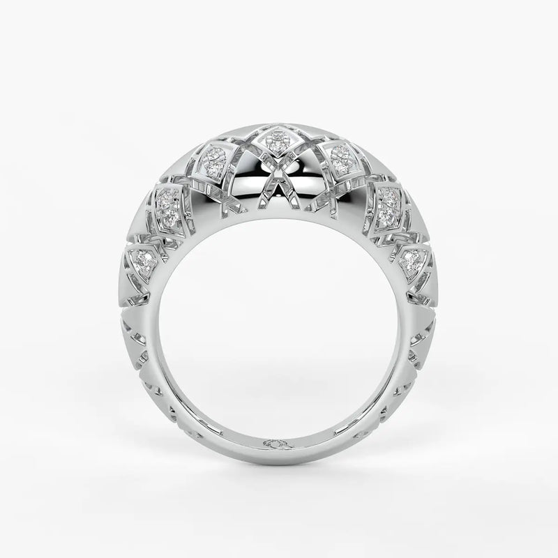 Lattice Luxe Monarch Ring
