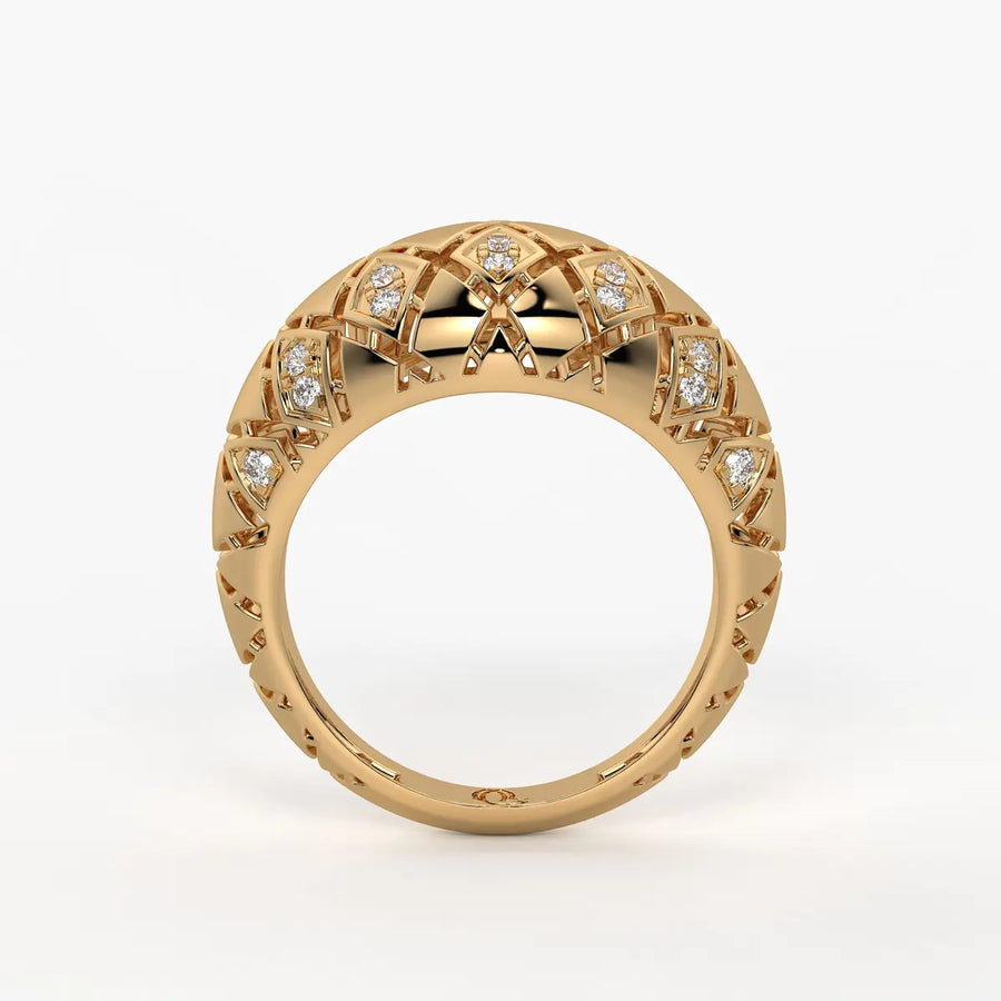 Lattice Luxe Monarch Ring