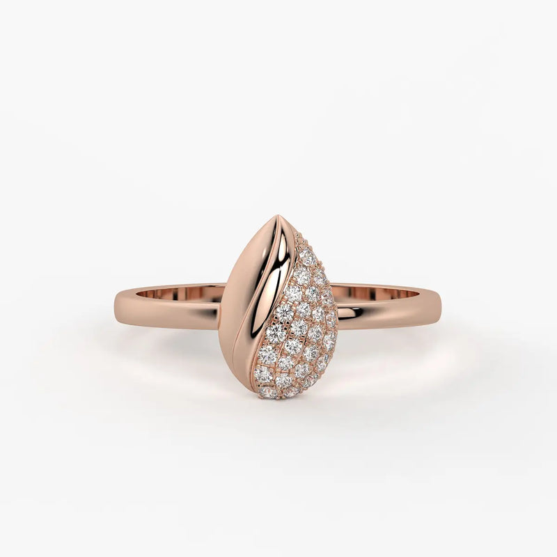 Verve Leaf Cascade Ring