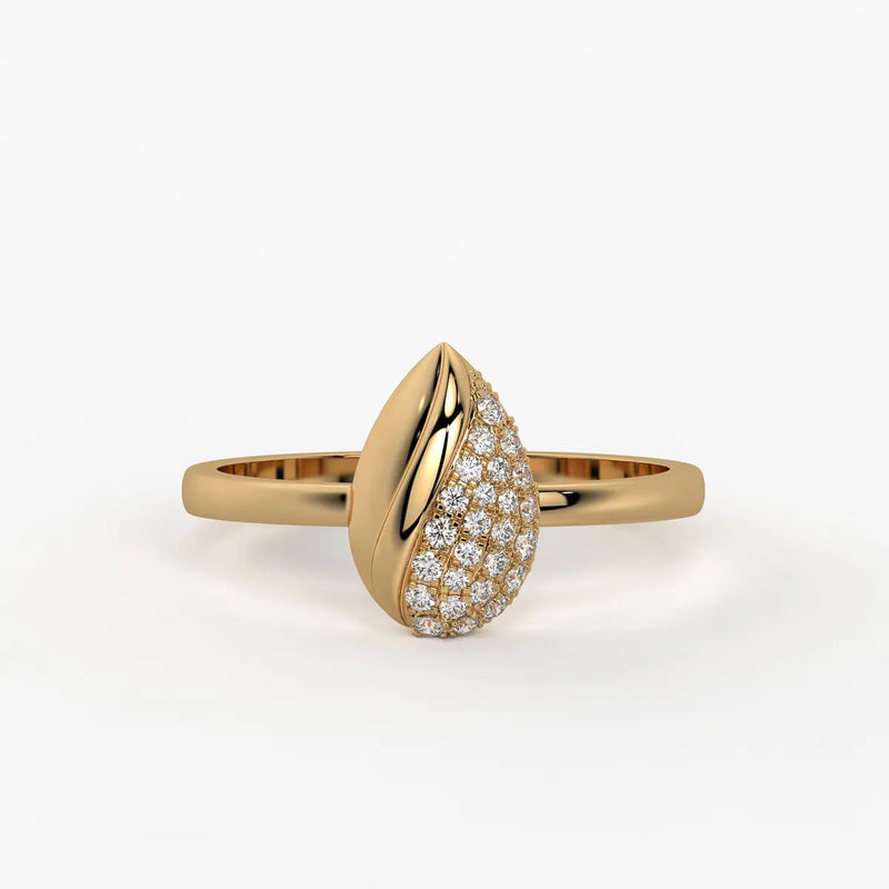 Verve Leaf Cascade Ring