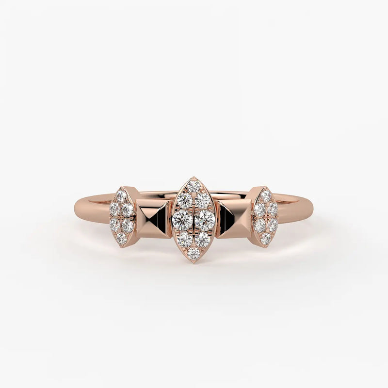 Lustr Triad Diamond Ring