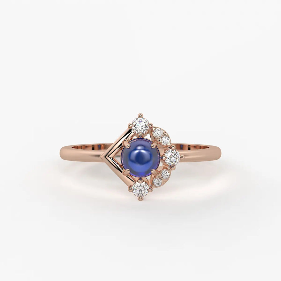 lan Bleu Regal Ring