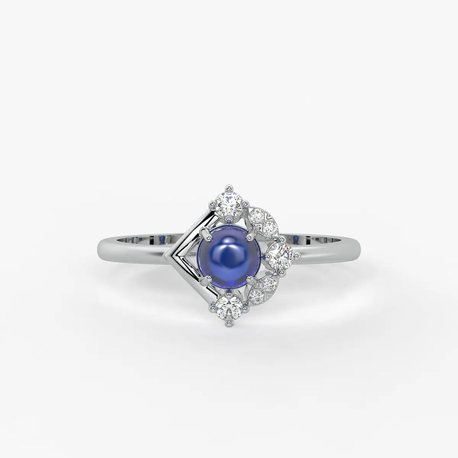lan Bleu Regal Ring