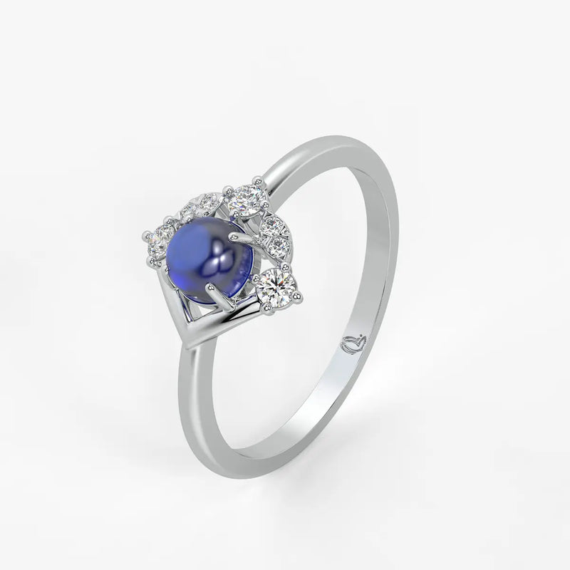 lan Bleu Regal Ring