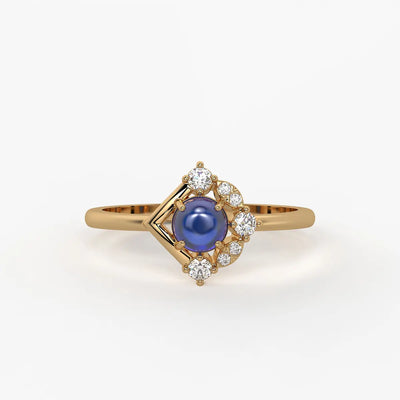 lan Bleu Regal Ring