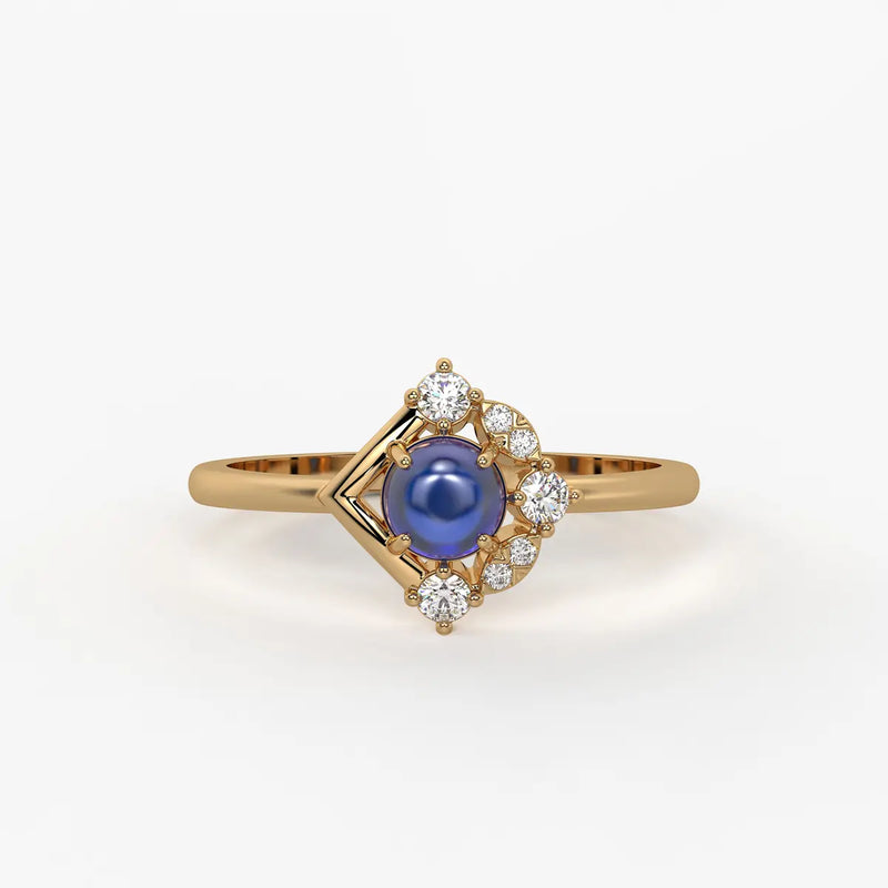 lan Bleu Regal Ring