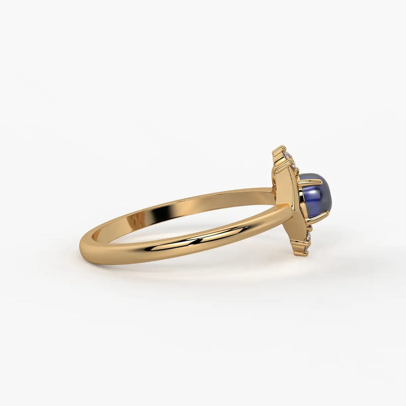 lan Bleu Regal Ring