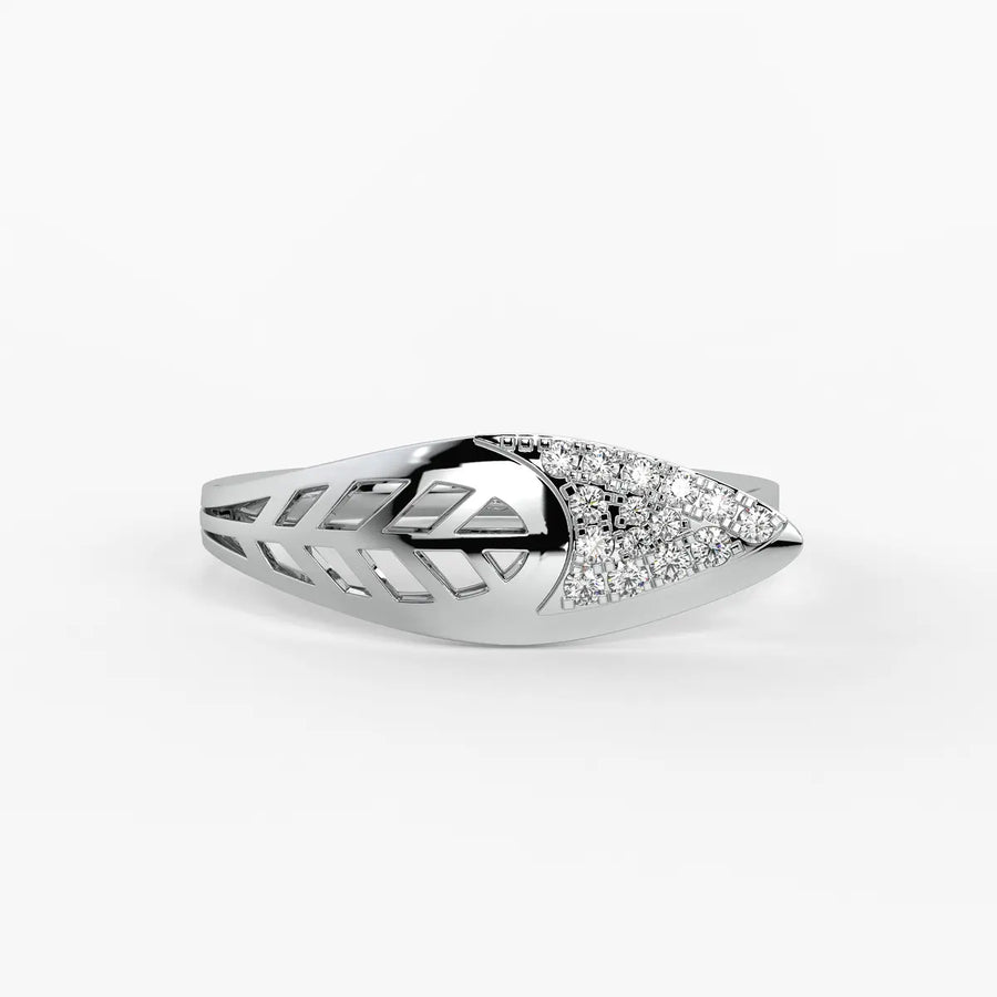 Sylverra Leaf Radiance Ring