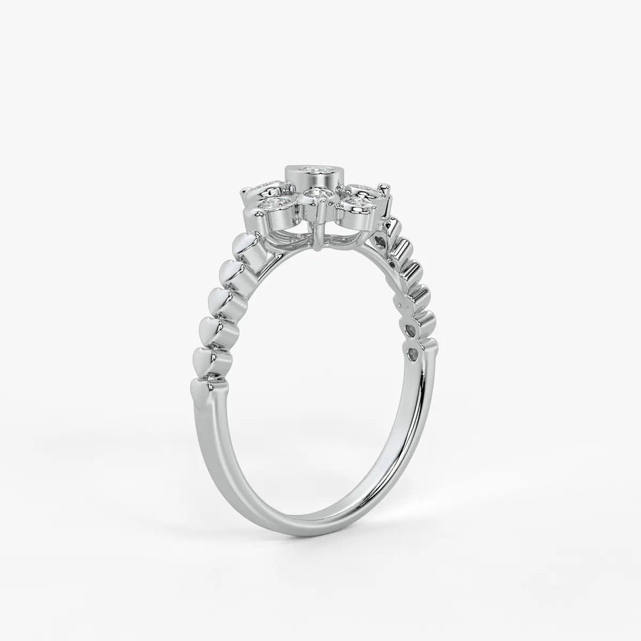 Petal Burst Diamond Ring